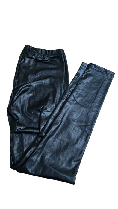 Czarne legginsy damskie L