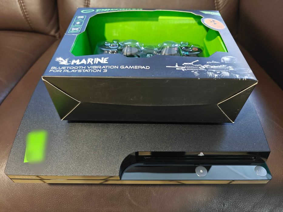 konsola PS3 Playstation 3 slim 120GB pad zamiennik po czyszczeniu bdb