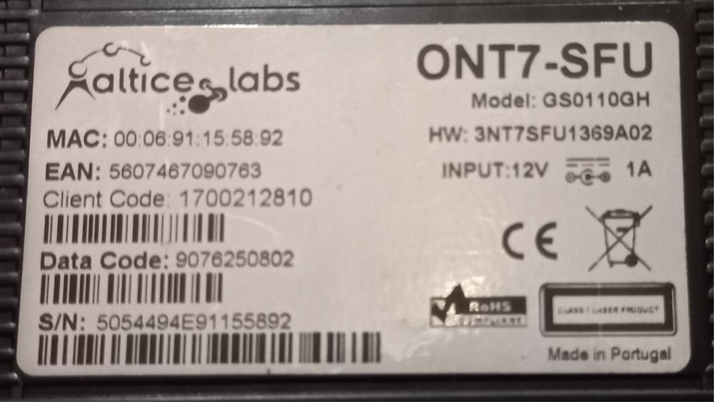 Receptor de internet - modem