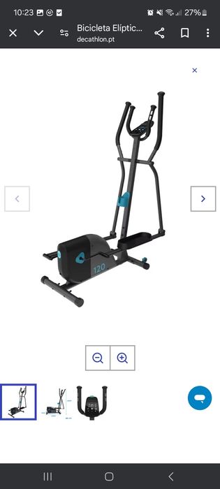 Bicicleta Elíptica de Cardio Training Essential 120 Domyos