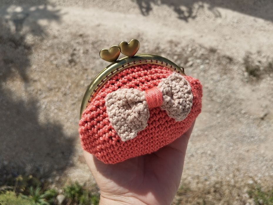 Porta moedas crochê