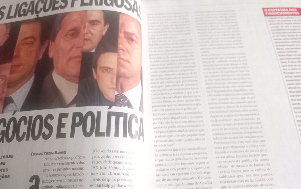 Ligações perigosas 2000 Fortunas & Negócios e política