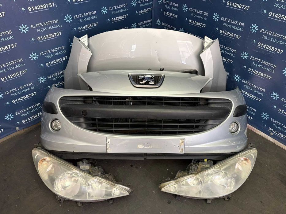 Frente completa usada PEUGEOT 207 1.6 HDI parachoques capot oticas guardalamas radiador