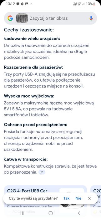 Ładowarka samochodowa 4 - portowa