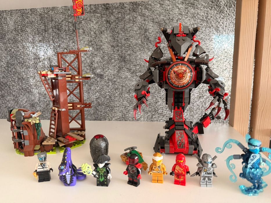 Lego nijago wąż czasu + mini figurki