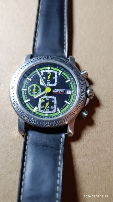 Чоловічий наручний годинник Esprit Chronograph (оригінал, привезений з Німеччини)