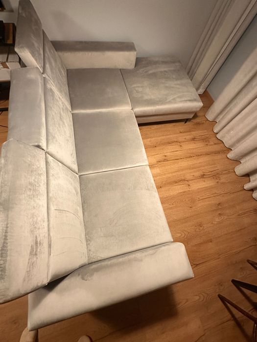 kanapa ze schowkiem i rozkladana czescia