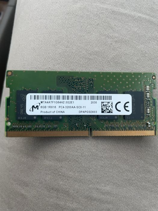 Laptop Pamięć Ram MICROM DDR4 8gb 1rx16 pc4-3200aa-sc0-11