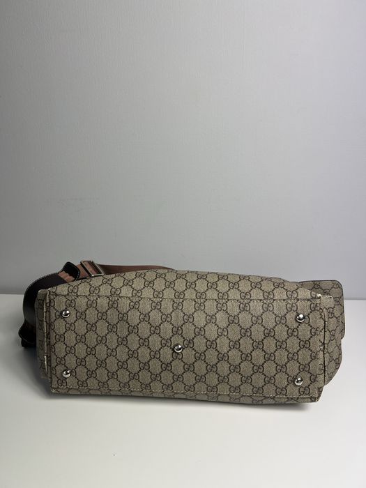 Чоловіча Сумка-Месенджер Gucci Supreme Монограм Шкіряна