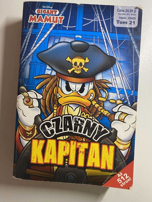 Kaczor Donald gigant mamut Tom 21 – Czarny Kapitan | 512 stron!