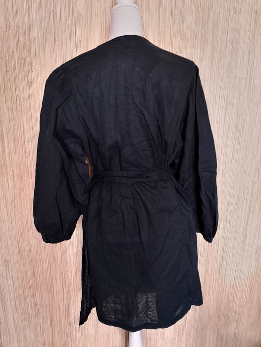 Nowa lniana sukienka kopertowa H&M r.XL