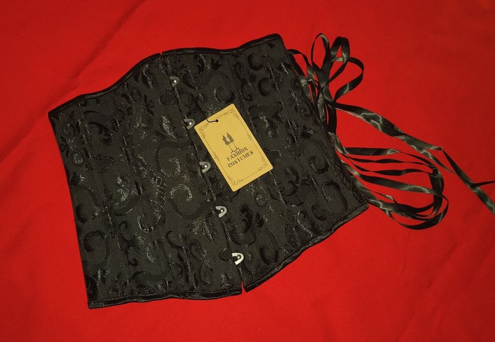 Корсет чорний XS зі шнурівкою