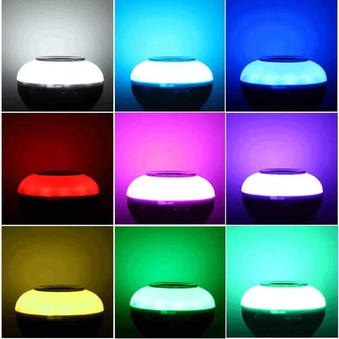Led rgb bulbo e27 bluetooth alto-falante