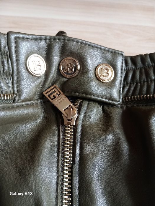 Balmain spodnie damskie eko skóra xs/s