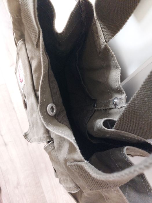 Stylowa torba na ramię Rugger Gant khaki bawełna canvas wysoka jakość