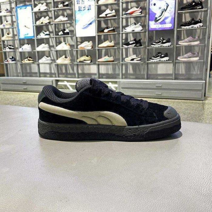 Puma Suede XI Crush пума суеде ікс ель чорні з білим кеди пума