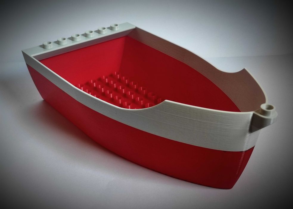 Duży statek, łódka, okręt pasuje do LEGO DUPLO