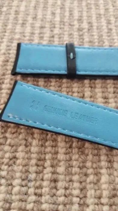 Bracelete Pele Azul  22mm