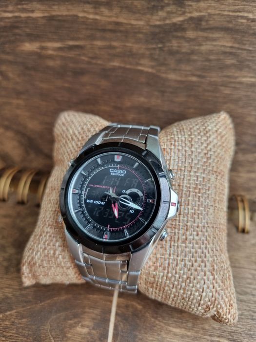 Casio Edifice EFA-119 zegarek analogowo-cyfrowy sprawny
