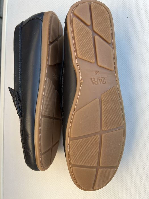 Лофери, туфлі Zara на хлопчика з натуральної шкіри