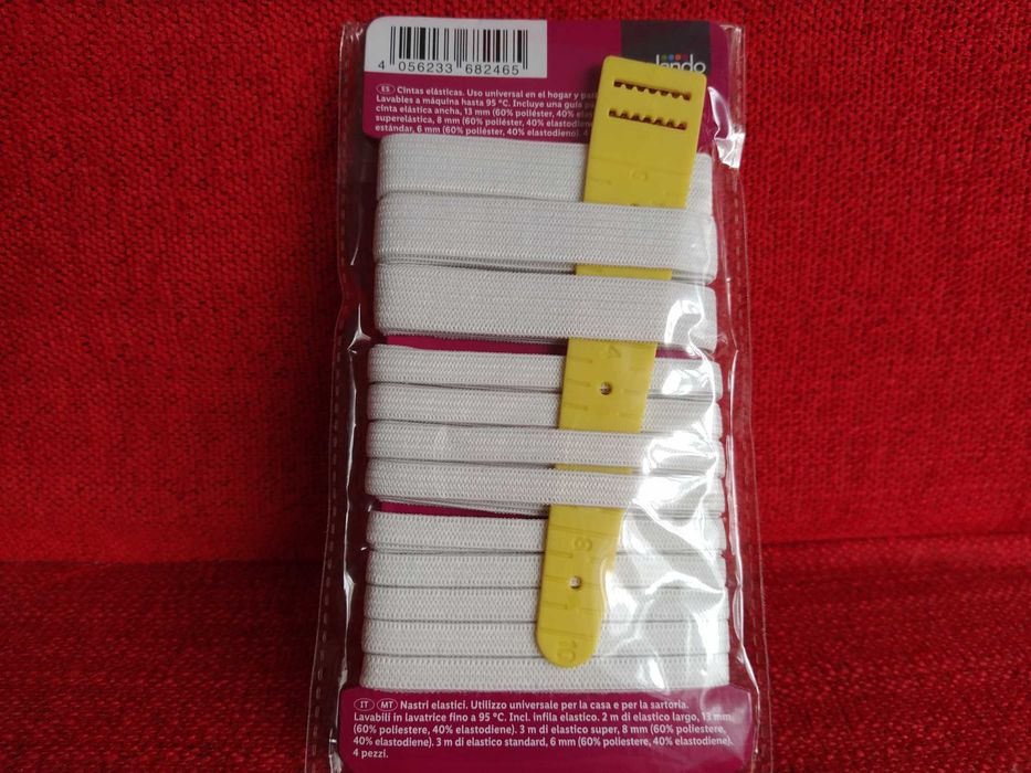 Elástico branco 2x3 metros + 1x2 metros - tamanhos diferentes