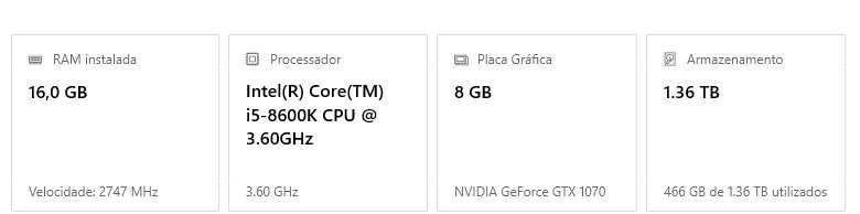Gaming PC Nvidia Geforce RTX 1070 8GB