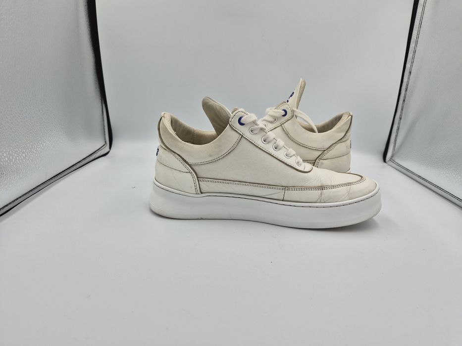 Sneakersy wysokie unisex białe 40 Filling Pieces Plain 683