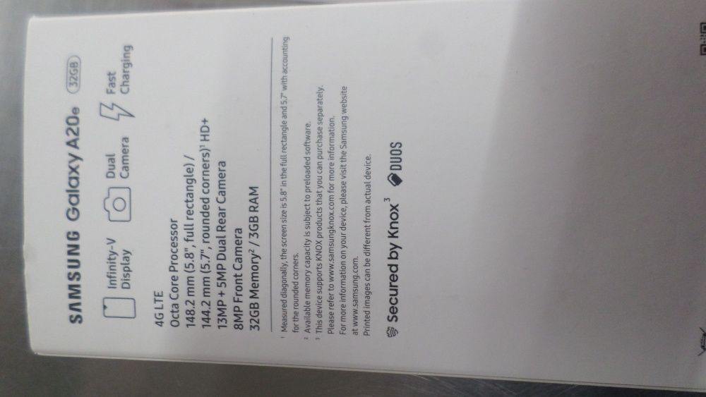 Samsung Galaxy A20e 3GB/32GB /  Entrega apenas em mão Caminha