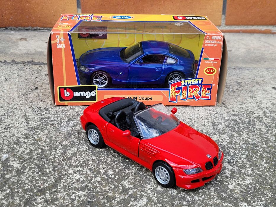Kolekcja modeli BMW Z4 M Z3 1:32 Bburago mega unikaty