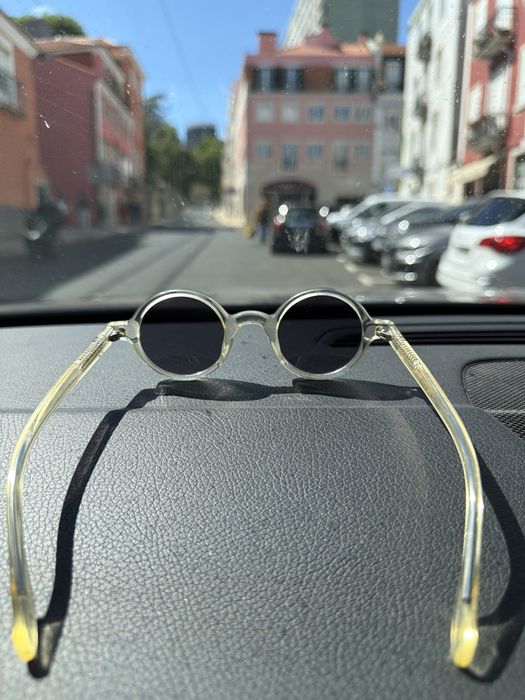 Oculos escuros moscot Zolmon translucidos