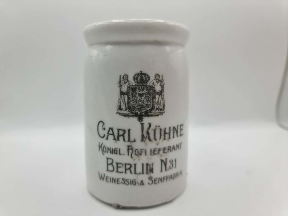 Carl Kühne ceramiczny pojemnik na musztarde