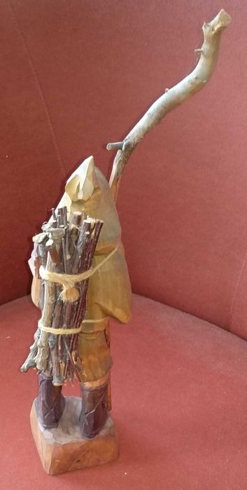 Rzeźba drewniana drewno rękodzieło Karkonosz