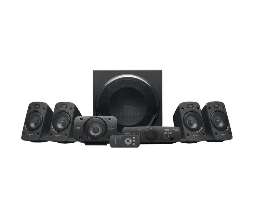 Sistema Som 5.1 Logitech Z906 com 1000W peak