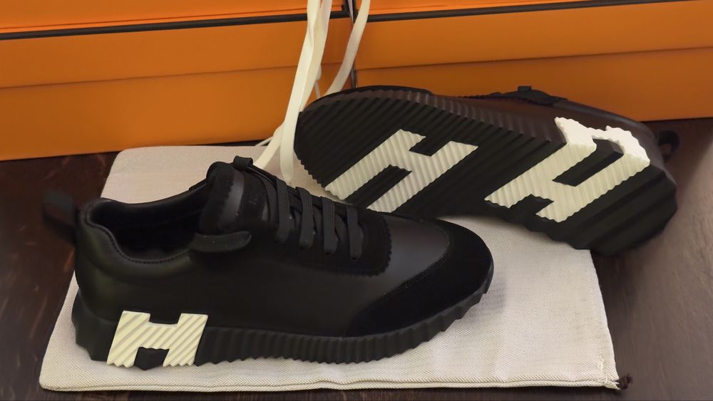 H.E.R.M.E.S Bouncing Sneakers 42 i 43, skóra, dostępne od ręki, Nowe