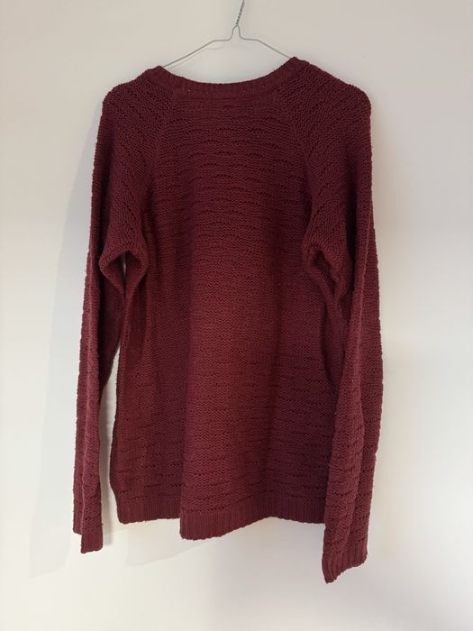 Bordowy sweter Cropp M