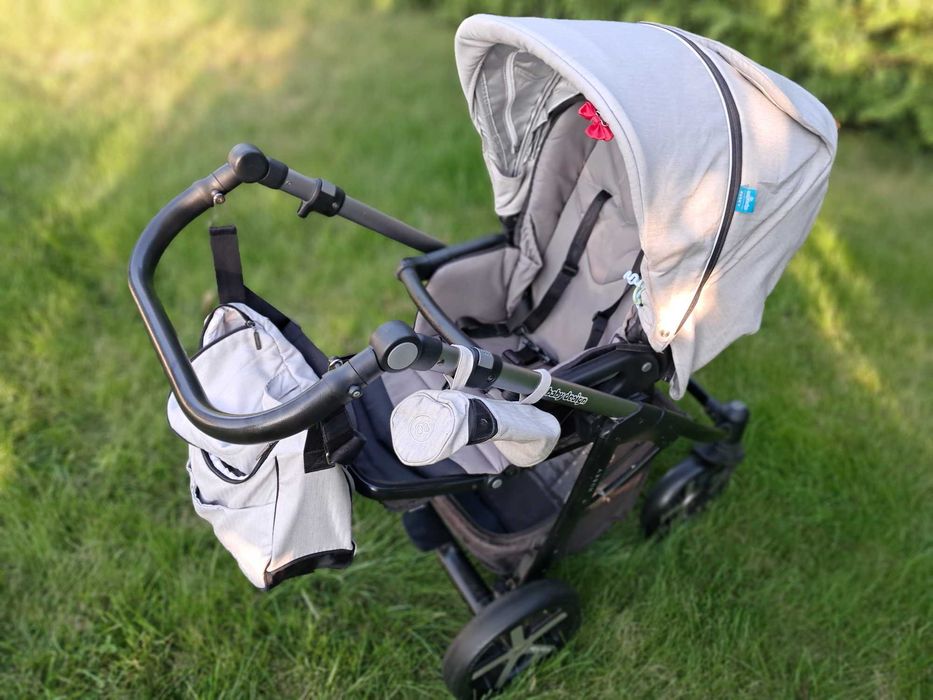 Wózek BabBaby Design HUSKY gondola i spacerówka składany