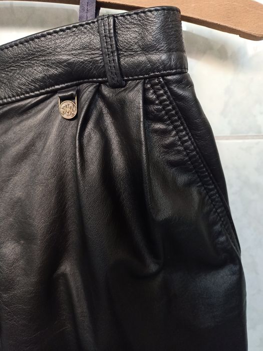 Klasyczne spodnie skórzane - unisex.