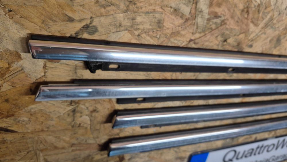 AUDI A4 B6-B7 (8E) Friso-Raspador Vidro CROMADOS originais COMO NOVOS