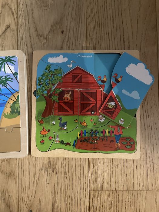 Jogos e puzzles madeira