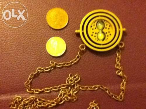 Harry Potter colar vira-tempo time turner + autocolantes NOVO