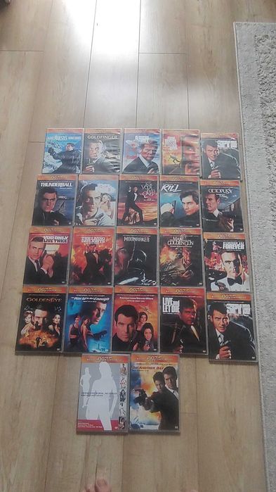 Filmy na DVD kolekcja Bonda 22 szt stan bdb