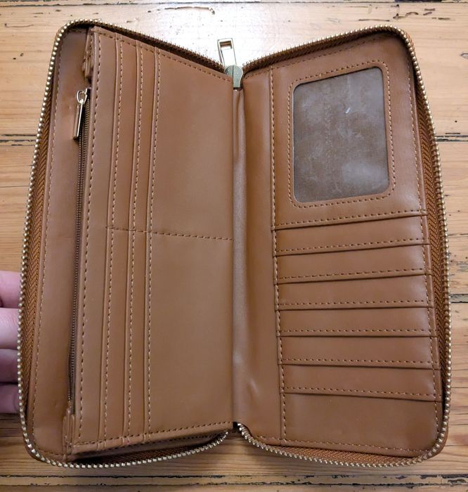 Anna Field duży brązowy portfel