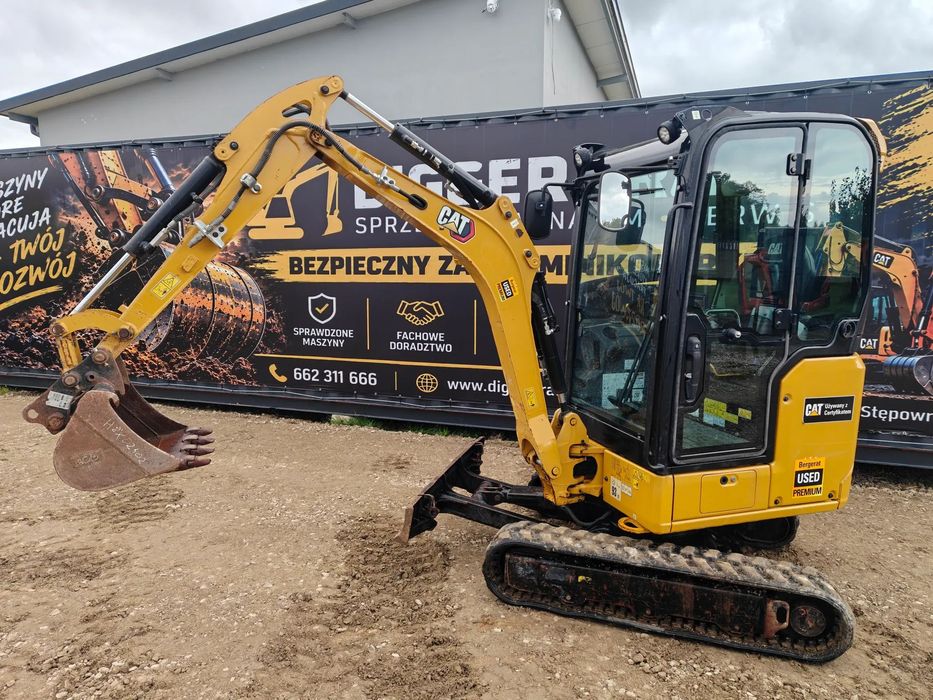 Caterpillar 301.8  CAT 301.8 2020 ,1715 mth, gwarancja CAT 1000mth, 3 łyżki, KLIMA