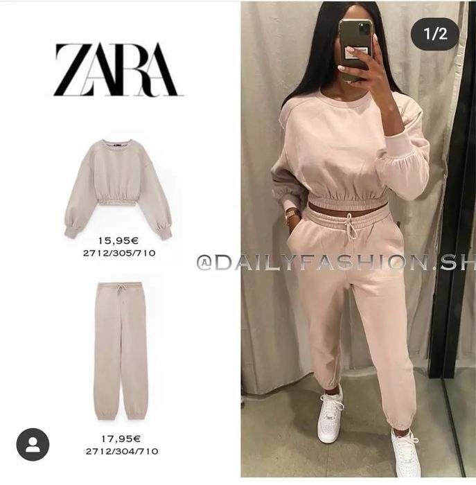 Zara костюм розмір S світшот і спортивні штани джогери