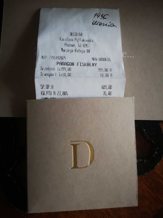 Decolove Diascia grzebień ślubny