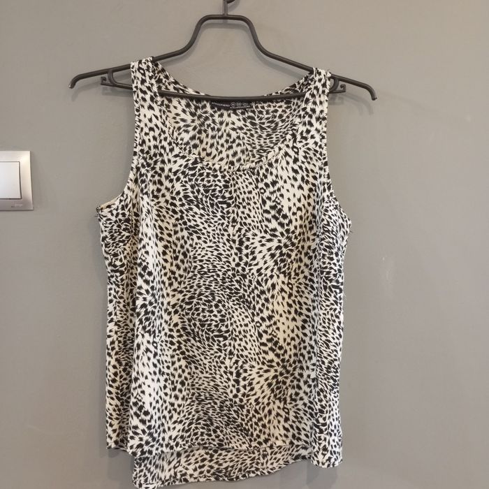 Letnia zwiewna bluzka leopard roz M