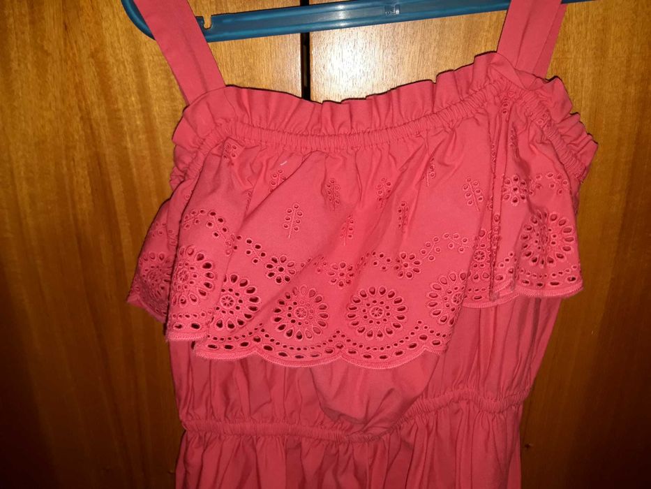 Vestido alças vermelho Mayoral 14anos em bom estado