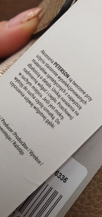 Beżowa nerka saszetka listonoszka miękka eco skóra