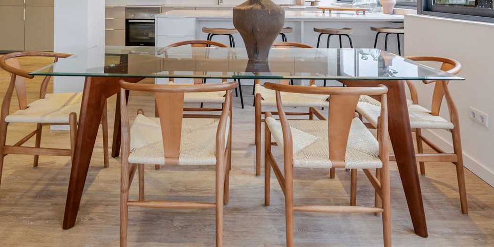 Mesa de Jantar Vidro 200x90