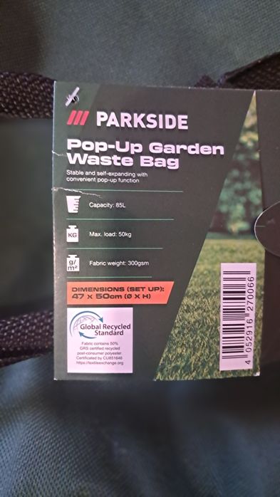 Worek na odpady ogrodowy 85 L parkside